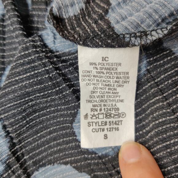 IC by Connie K Artsy Polka Dot Asymmetric Tunic Small Sheer Mesh Fairy Grunge - Picture 8 of 11